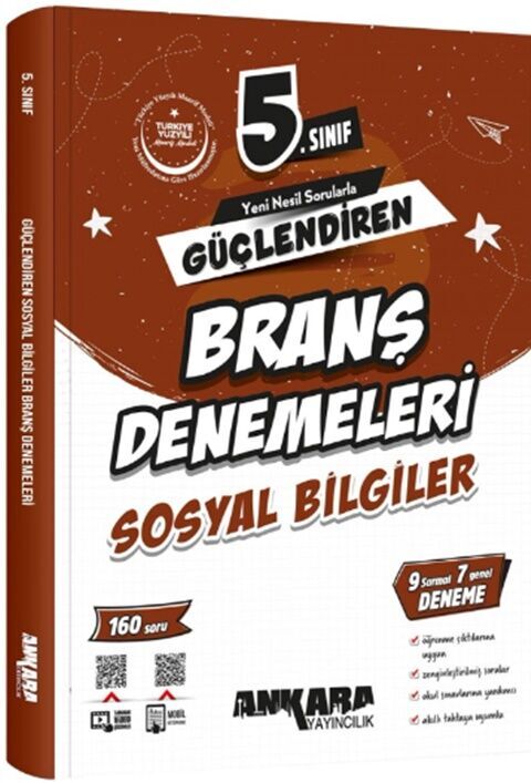 Ankara Yayıncılık 5. Sınıf Sosyal Bilgiler Güçlendiren Branş Denemeleri Ankara Yayıncılık 5. Sınıf Sosyal Bilgiler Güçlendiren Branş Denemeleri