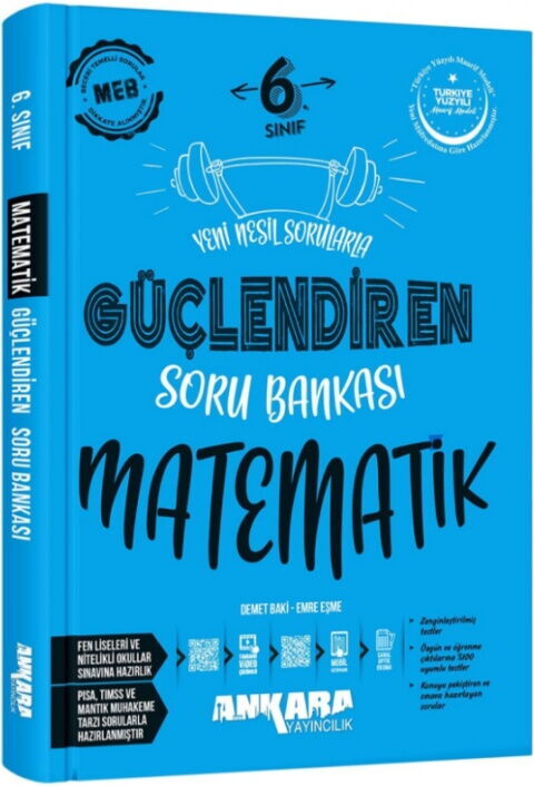 Ankara Yayıncılık 6. Sınıf Matematik Güçlendiren Soru Bankası Ankara Yayıncılık 6. Sınıf Matematik Güçlendiren Soru Bankası