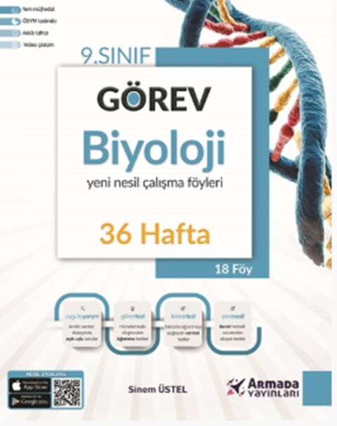 Armada Yayınları 9. Sınıf Biyoloji Görev Yeni Nesil 36 Hafta Çalışma Föyleri Armada Yayınları 9. Sınıf Biyoloji Görev Yeni Nesil 36 Hafta Çalışma Föyleri
