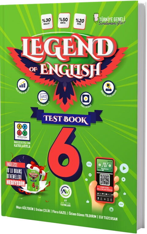 Av Yayınları 6. Sınıf Legend Of English Seri Test Book Av Yayınları 6. Sınıf Legend Of English Seri Test Book
