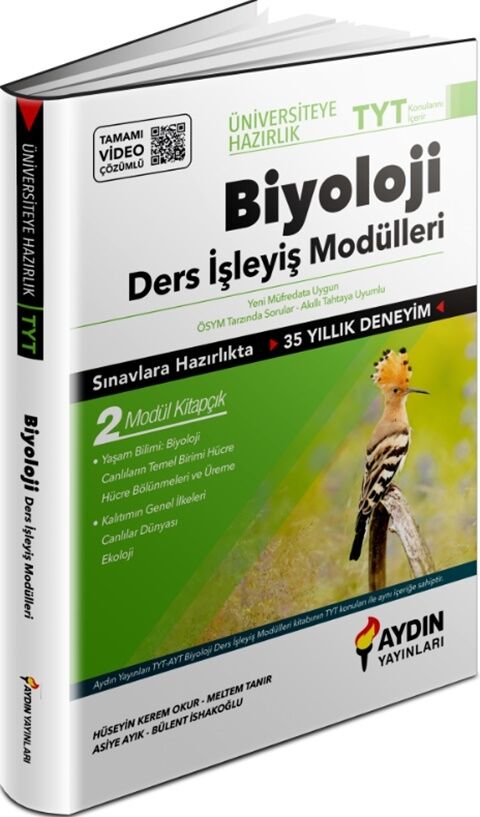 Aydın Yayınları TYT Biyoloji Üniversiteye Hazırlık Ders İşleyiş Modülleri Aydın Yayınları TYT Biyoloji Üniversiteye Hazırlık Ders İşleyiş Modülleri