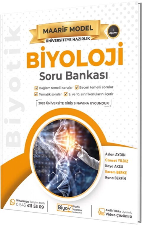 Biyotik Yayınları Üniversiteye Hazırlık Biyoloji Maarif Model Soru Bankası Biyotik Yayınları Üniversiteye Hazırlık Biyoloji Maarif Model Soru Bankası