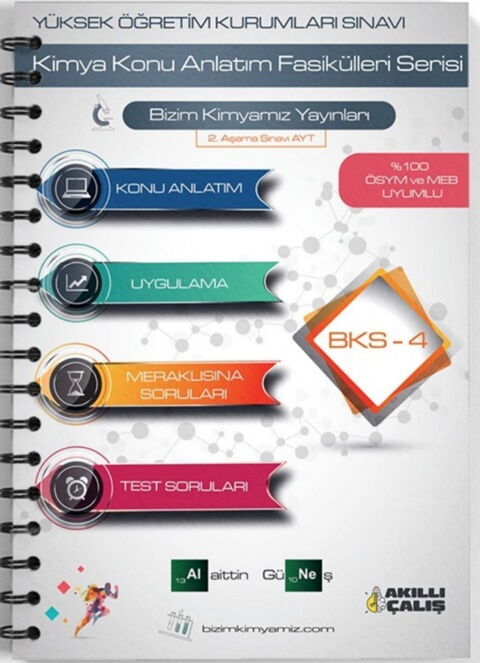 Bizim Kimyamız Yayınları AYT Kimya Kampı BKS-4 Bizim Kimyamız Yayınları AYT Kimya Kampı BKS-4