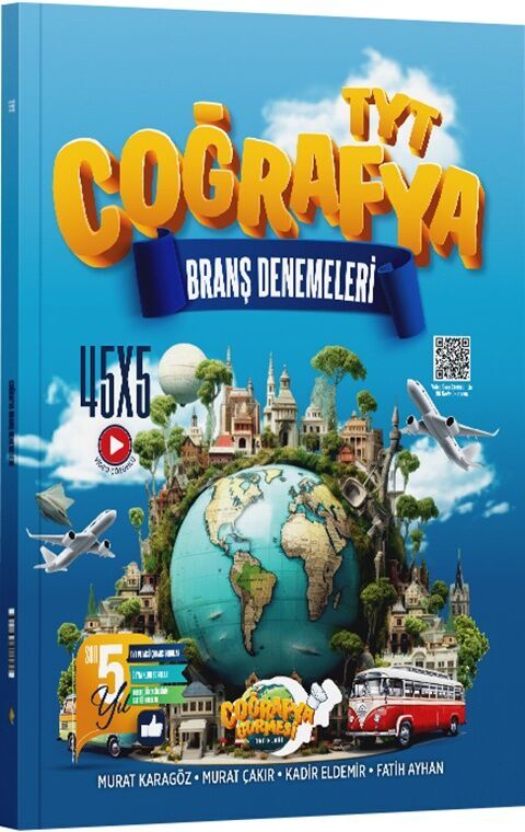 Coğrafya Gurmesi Yayınları TYT Coğrafya 45 x 5 Branş Denemeleri Coğrafya Gurmesi Yayınları TYT Coğrafya 45 x 5 Branş Denemeleri