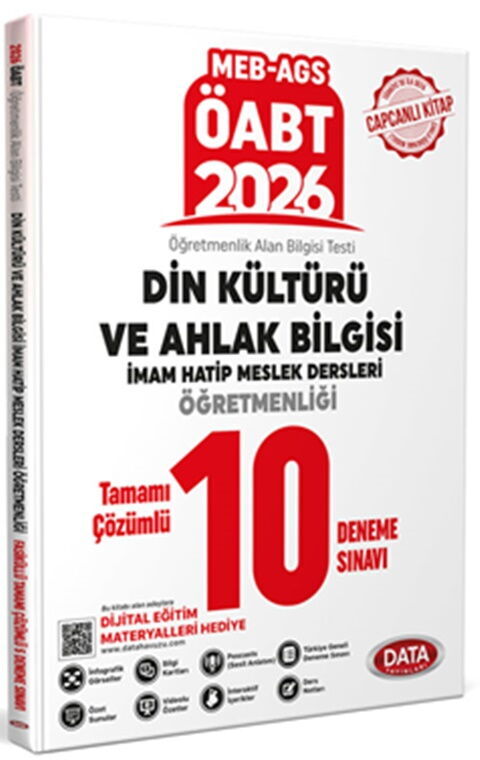 Data 2026 MEB AGS ÖABT Din Kültürü İmam Hatip Meslek Dersleri Öğretmenliği 10 Deneme Sınavı Data 2026 MEB AGS ÖABT Din Kültürü İmam Hatip Meslek Dersleri Öğretmenliği 10 Deneme Sınavı
