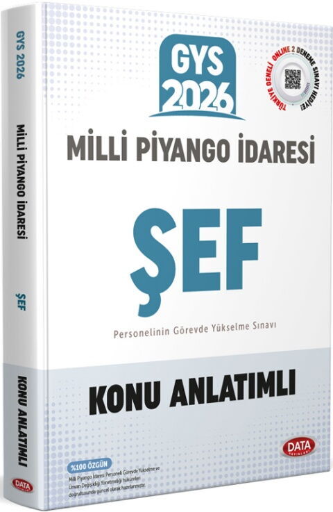 Data Yayınları 2026 GYS Milli Piyango İdaresi Şef Konu Anlatımlı Data Yayınları 2026 GYS Milli Piyango İdaresi Şef Konu Anlatımlı