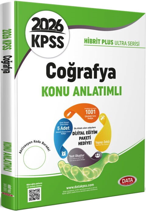 Data Yayınları 2026 KPSS Coğrafya Hibrit Plus Ultra Serisi Konu Anlatımlı Data Yayınları 2026 KPSS Coğrafya Hibrit Plus Ultra Serisi Konu Anlatımlı