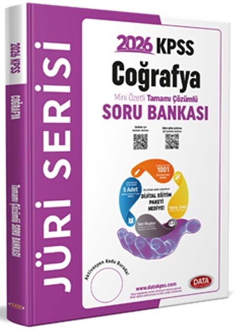 Data Yayınları 2026 KPSS Coğrafya Jüri Serisi Mini Özetli Tamamı Çözümlü Soru Bankası Data Yayınları 2026 KPSS Coğrafya Jüri Serisi Mini Özetli Tamamı Çözümlü Soru Bankası