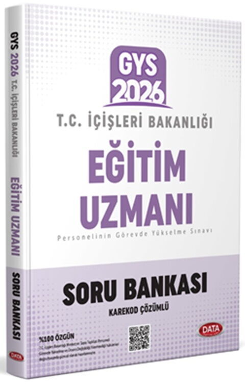 Data Yayınları 2026 T.C. İçişleri Bakanlığı Eğitim Uzmanı GYS Soru Bankası Data Yayınları 2026 T.C. İçişleri Bakanlığı Eğitim Uzmanı GYS Soru Bankası