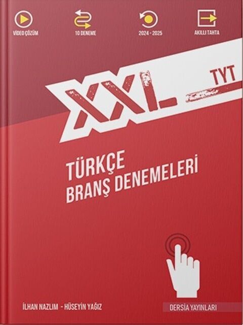 Dersia Yayınları XXL TYT Türkçe Branş Denemeleri Güncel Baskı Dersia Yayınları XXL TYT Türkçe Branş Denemeleri Güncel Baskı