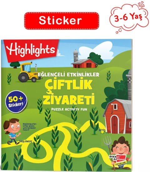 Dikkat Atölyesi Yayınları Sticker Eğlenceli Etkinliklerle Hikayeli Bulmacalar Çiftlik Ziyareti Dikkat Atölyesi Yayınları Sticker Eğlenceli Etkinliklerle Hikayeli Bulmacalar Çiftlik Ziyareti