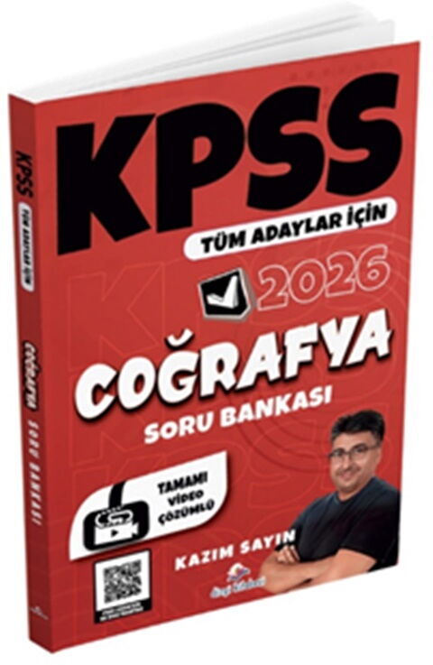 Dizgi Kitap 2026 Tüm Adaylar İçin KPSS Coğrafya Tamamı Video Çözümlü Soru Bankası Dizgi Kitap 2026 Tüm Adaylar İçin KPSS Coğrafya Tamamı Video Çözümlü Soru Bankası
