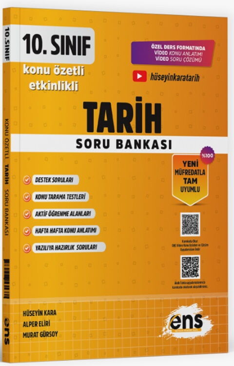 ENS Yayıncılık 10. Sınıf Tarih Etkinlikli Soru Bankası ENS Yayıncılık 10. Sınıf Tarih Etkinlikli Soru Bankası