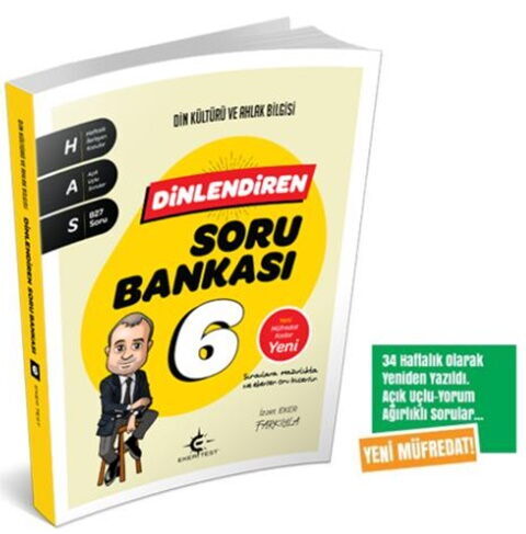 Eker Test 6. Sınıf Din Kültürü ve Ahlak Bilgisi Dinlendiren Soru Bankası Eker Test 6. Sınıf Din Kültürü ve Ahlak Bilgisi Dinlendiren Soru Bankası