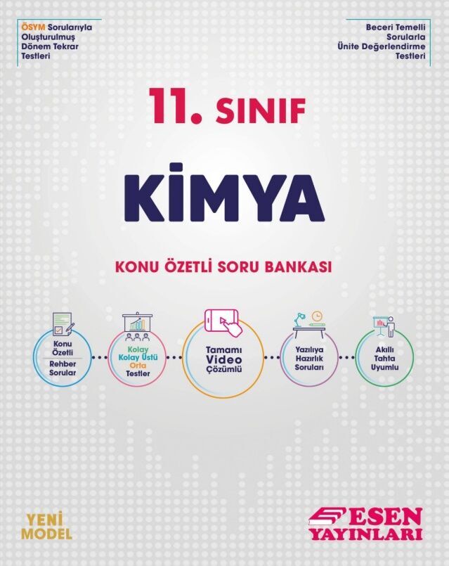 Esen Yayınları 11. Sınıf Kimya Konu Özetli Soru Bankası Esen Yayınları 11. Sınıf Kimya Konu Özetli Soru Bankası