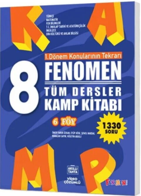 Fenomen Okul Yayınları 8. Sınıf Tüm Dersler Fenomen Kamp Kitabı Fenomen Okul Yayınları 8. Sınıf Tüm Dersler Fenomen Kamp Kitabı