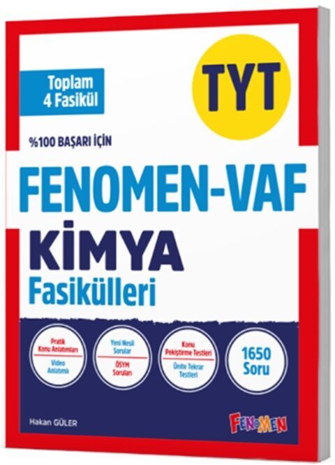 Fenomen Okul Yayınları TYT VAF Kimya Fasikülleri Seti Fenomen Okul Yayınları TYT VAF Kimya Fasikülleri Seti