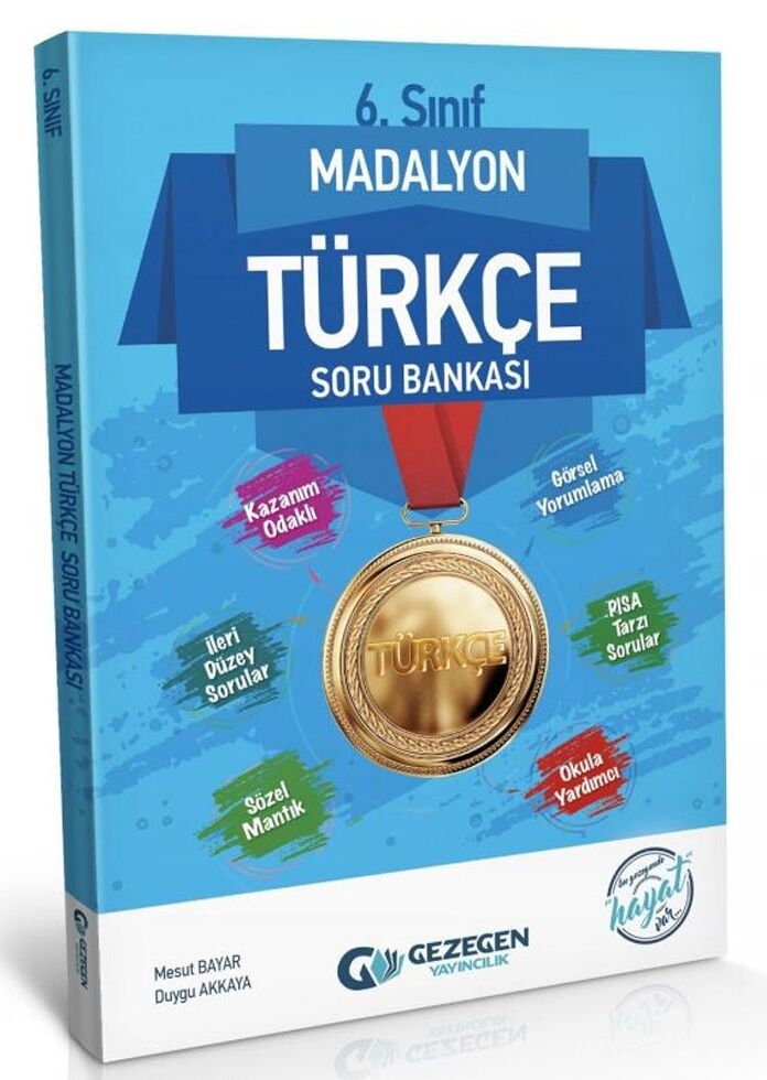 Gezegen Yayınları 6. Sınıf Türkçe Madalyon Soru Bankası Gezegen Yayınları 6. Sınıf Türkçe Madalyon Soru Bankası