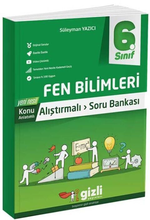 Gizli Yayınları 6. Sınıf Fen Bilimleri Usta İşi Soru Bankası Gizli Yayınları 6. Sınıf Fen Bilimleri Usta İşi Soru Bankası