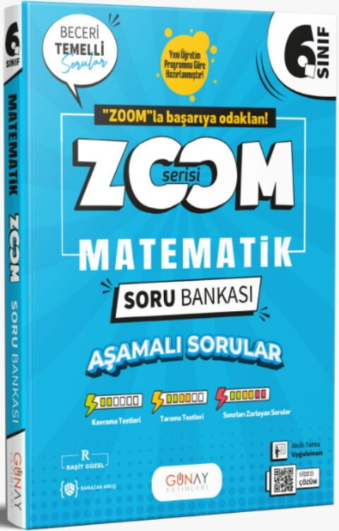 Günay Yayınları 6. Sınıf Matematik Zoom Soru Bankası Günay Yayınları 6. Sınıf Matematik Zoom Soru Bankası
