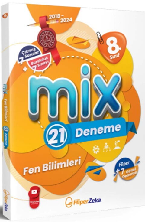 Hiper Zeka Yayınları 8. Sınıf Fen Bilimleri Mix 21 Deneme Hiper Zeka Yayınları 8. Sınıf Fen Bilimleri Mix 21 Deneme