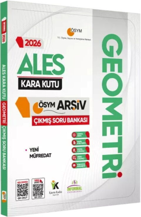 İnformal Yayınları 2026 ALES Geometrinin Kara Kutusu ÖSYM Çıkmış Soru Bankası İnformal Yayınları 2026 ALES Geometrinin Kara Kutusu ÖSYM Çıkmış Soru Bankası