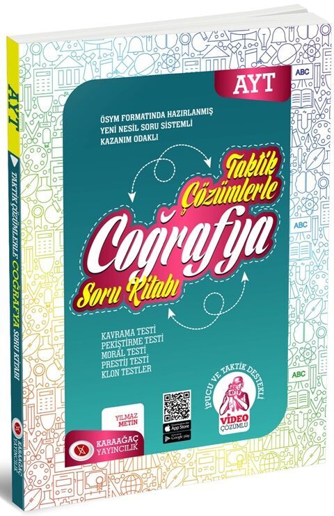 Karaağaç Yayınları AYT Coğrafya Taktik Çözümlerle Soru Kitabı Karaağaç Yayınları AYT Coğrafya Taktik Çözümlerle Soru Kitabı