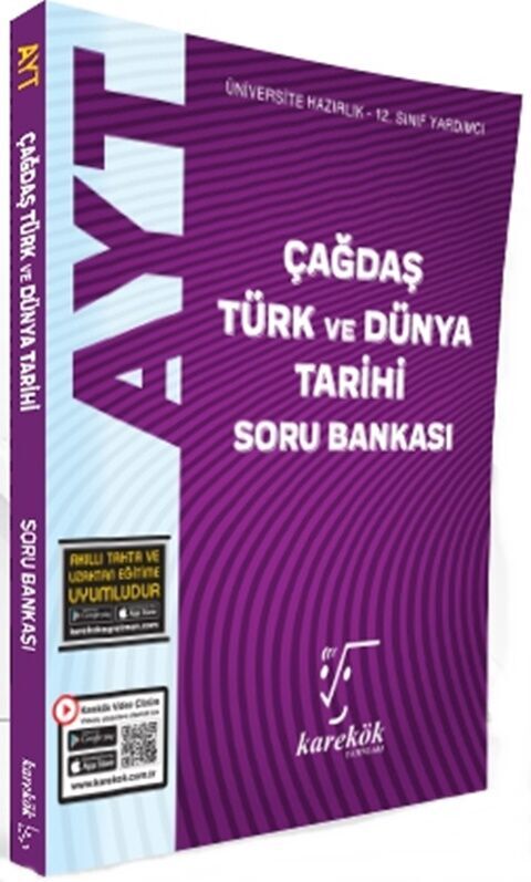 Karekök Yayınları AYT Çağdaş Türk ve Dünya Tarihi Soru Bankası Karekök Yayınları AYT Çağdaş Türk ve Dünya Tarihi Soru Bankası
