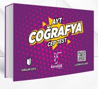 Karekök Yayınları AYT Coğrafya Cep Test Karekök Yayınları AYT Coğrafya Cep Test
