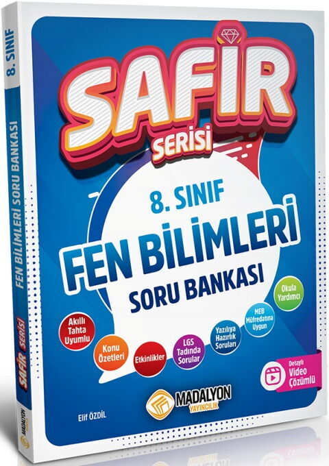 Madalyon Yayınları 8. Sınıf Fen Bilimleri Safir Serisi Soru Bankası Madalyon Yayınları 8. Sınıf Fen Bilimleri Safir Serisi Soru Bankası