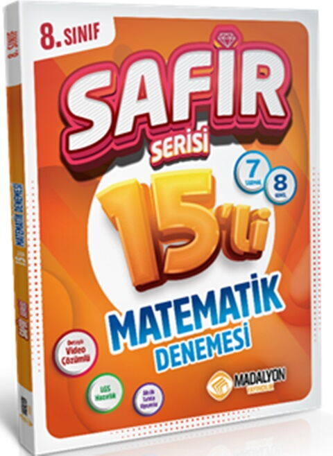 Madalyon Yayınları 8. Sınıf Matematik Safir Serisi 15 li Deneme Madalyon Yayınları 8. Sınıf Matematik Safir Serisi 15 li Deneme
