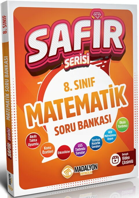 Madalyon Yayınları 8. Sınıf Matematik Safir Serisi Soru Bankası Madalyon Yayınları 8. Sınıf Matematik Safir Serisi Soru Bankası