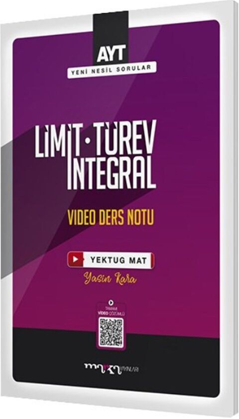 Marka Yayınları AYT Limit Türev İntegral Video Ders Notları Marka Yayınları AYT Limit Türev İntegral Video Ders Notları