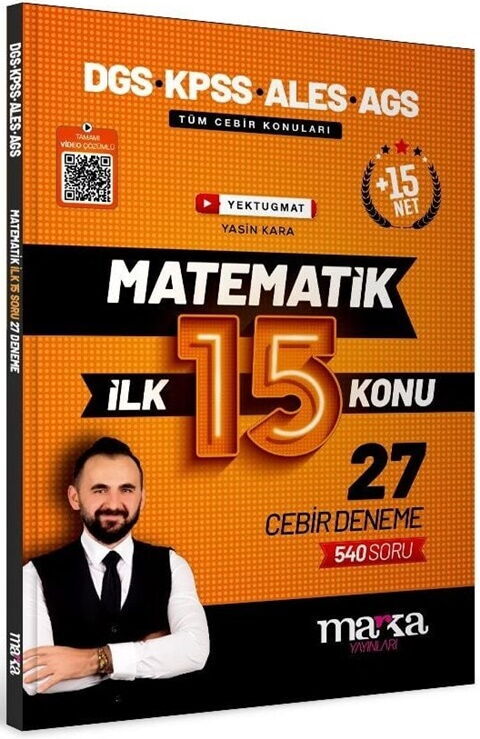 Marka Yayınları DGS KPSS ALES MEB AGS Matematik YouTube Hocam İlk 15 Konu 27 Deneme Marka Yayınları DGS KPSS ALES MEB AGS Matematik YouTube Hocam İlk 15 Konu 27 Deneme