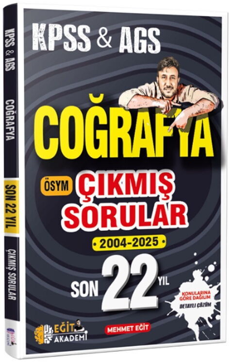 Mehmet Eğit KPSS Coğrafya Son 22 Yıl Çıkmış Sorular Mehmet Eğit KPSS Coğrafya Son 22 Yıl Çıkmış Sorular