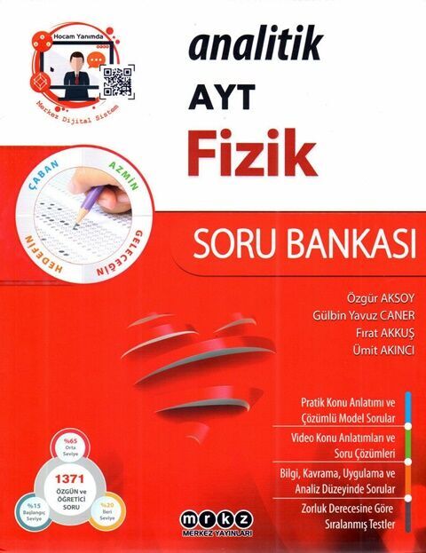 Merkez Yayınları AYT Fizik Analitik Soru Bankası Merkez Yayınları AYT Fizik Analitik Soru Bankası