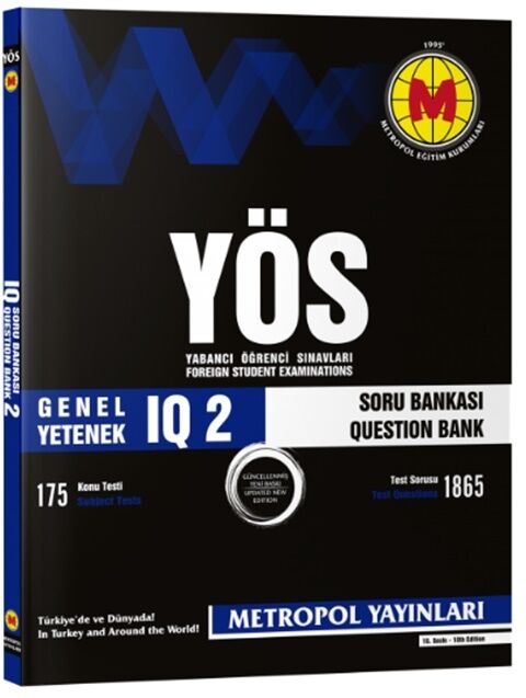 Metropol Yayınları YÖS IQ Soru Bankası 2 Metropol Yayınları YÖS IQ Soru Bankası 2