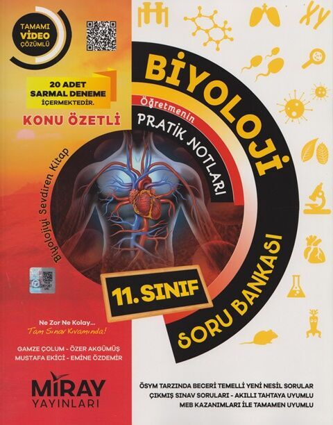 Miray Yayınları 11. Sınıf Biyoloji Konu Özetli Soru Bankası Miray Yayınları 11. Sınıf Biyoloji Konu Özetli Soru Bankası