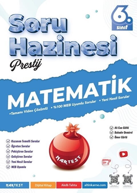 Nartest 6. Sınıf Matematik Prestij Soru Hazinesi Nartest 6. Sınıf Matematik Prestij Soru Hazinesi