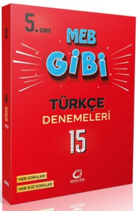 Oksijen Yayınları 5. Sınıf Türkçe MEB Gibi Branş Denemeleri Oksijen Yayınları 5. Sınıf Türkçe MEB Gibi Branş Denemeleri