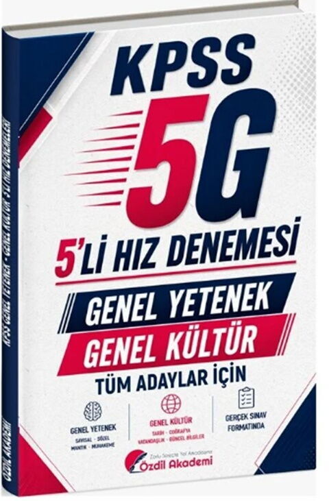 Özdil Akademi KPSS Genel Yetenek Genel Kültür 5G 5 li Hız Denemeleri Özdil Akademi KPSS Genel Yetenek Genel Kültür 5G 5 li Hız Denemeleri