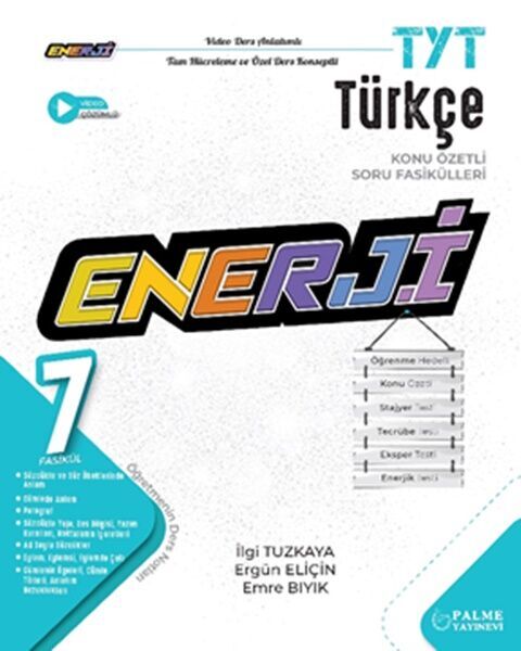 Palme Yayınları TYT Türkçe Enerji Konu Özetli Soru Fasikülleri Palme Yayınları TYT Türkçe Enerji Konu Özetli Soru Fasikülleri