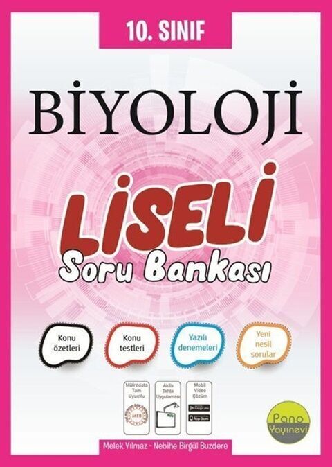 Pano Yayınları 10. Sınıf Biyoloji Liseli Soru Bankası Pano Yayınları 10. Sınıf Biyoloji Liseli Soru Bankası