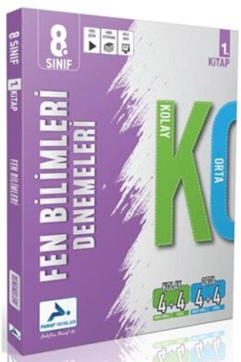 Paraf Yayınları 8. Sınıf 8. Sınıf Fen Bilimleri Kolay Orta Branş Deneme – 1. Kitap Paraf Yayınları 8. Sınıf 8. Sınıf Fen Bilimleri Kolay Orta Branş Deneme – 1. Kitap