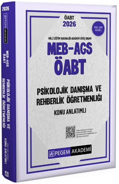 Pegem Akademi 2026 MEB AGS ÖABT Psikolojik Danışma ve Rehberlik Konu Anlatımlı Pegem Akademi 2026 MEB AGS ÖABT Psikolojik Danışma ve Rehberlik Konu Anlatımlı
