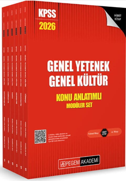 Pegem Yayınları 2026 KPSS Genel Yetenek Genel Kültür Lisans Konu Anlatımlı Modüler Set Pegem Yayınları 2026 KPSS Genel Yetenek Genel Kültür Lisans Konu Anlatımlı Modüler Set