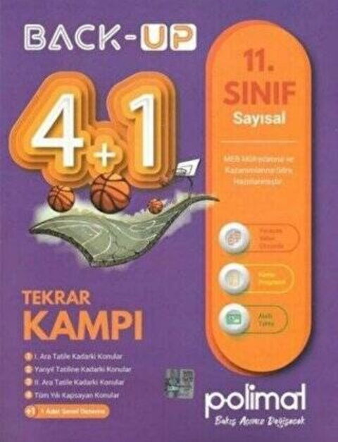 Polimat Yayınları 11. Sınıf Back Up 4+1 Sayısal Kamp Kitabı Polimat Yayınları 11. Sınıf Back Up 4+1 Sayısal Kamp Kitabı
