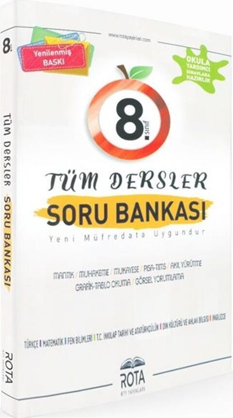 Rota Yayınları 8. Sınıf Tüm Dersler Soru Bankası Rota Yayınları 8. Sınıf Tüm Dersler Soru Bankası