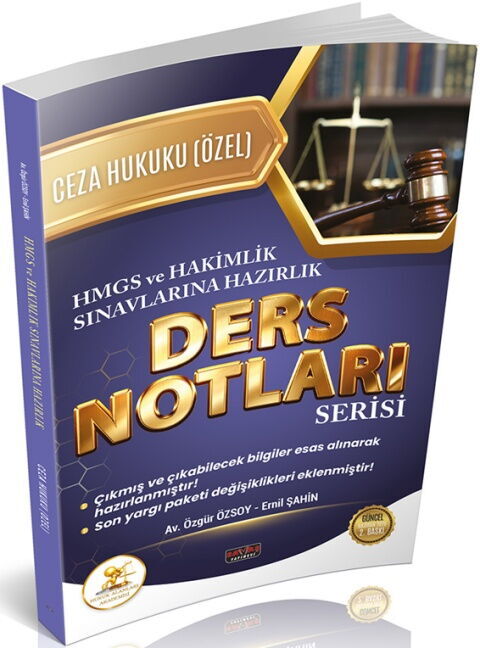 Savaş Yayınları HUKAL HMGS HAKİMLİK Ceza Hukuku Özel Hükümler Ders Notları Savaş Yayınları HUKAL HMGS HAKİMLİK Ceza Hukuku Özel Hükümler Ders Notları