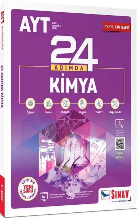 Sınav Yayınları AYT Kimya 24 Adımda Konu Anlatımlı Soru Bankası Sınav Yayınları AYT Kimya 24 Adımda Konu Anlatımlı Soru Bankası